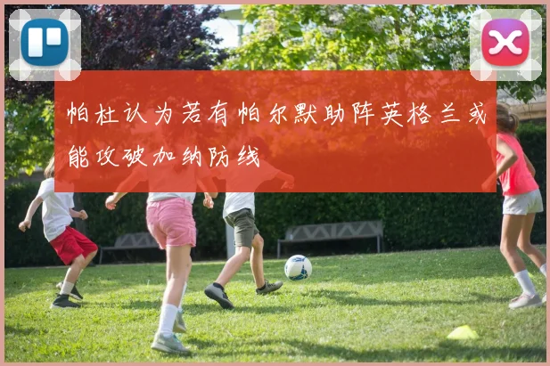 帕杜认为若有帕尔默助阵英格兰或能攻破加纳防线